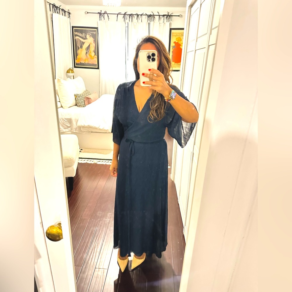 ASOS maxi dress in navy